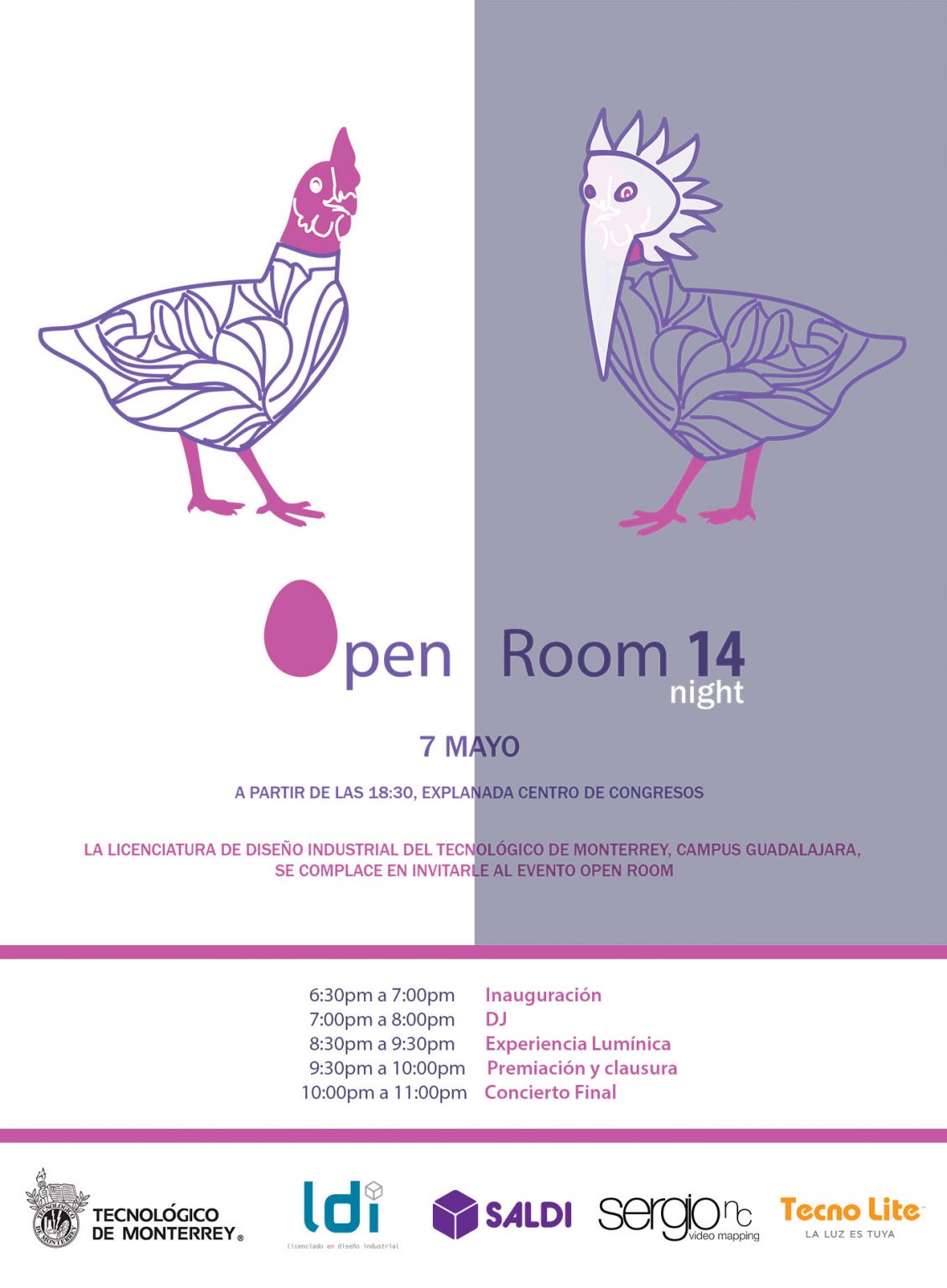 Open room invitación